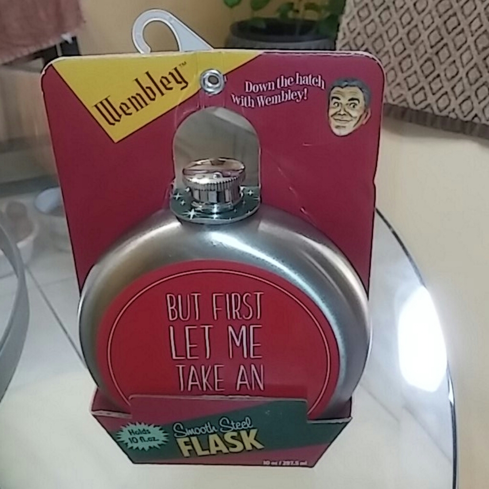 Wembley Steel Flask. 10 oz